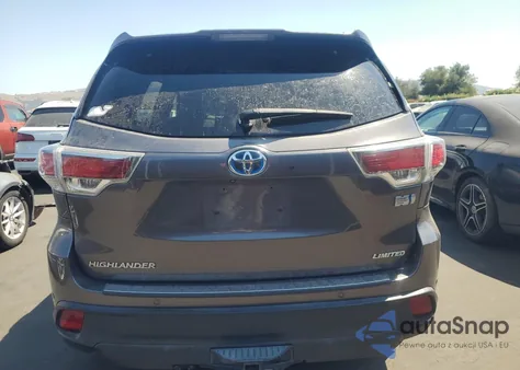 2016 Toyota Highlander Hybrid Limited from USA, damaged, VIN 5TDDCRFH0GS020654